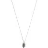 Sterling Silver Logo Tag Pendant Necklace, 23" - ALLSAINTS