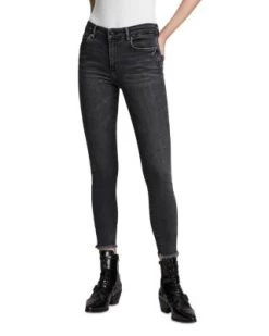 Miller Push Up Skinny Jeans In Washed Black - ALLSAINTS