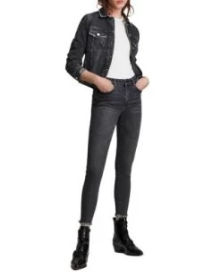 Miller Push Up Skinny Jeans In Washed Black - ALLSAINTS -Fashion Clothing AllSaints 11769278 fpx