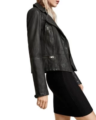 Cargo Quilted Leather Biker Jacket - ALLSAINTS 4 Cargo Quilted Leather Biker Jacket - ALLSAINTS - Image 4
