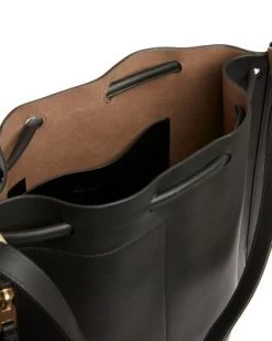 Alpha Medium Leather Backpack - ALLSAINTS -Fashion Clothing AllSaints 11895003 fpx