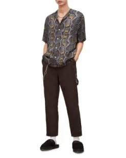 Copperhead Print Short Sleeve Camp Shirt - ALLSAINTS -Fashion Clothing AllSaints 12045311 fpx