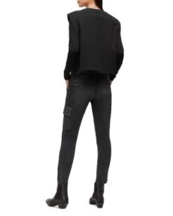 Duran Skinny Cargo Jeans In Washed Black - ALLSAINTS -Fashion Clothing AllSaints 12065947 fpx