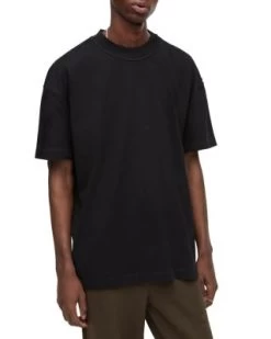 Isac Oversized Fit Short Sleeve Crew Tee - ALLSAINTS -Fashion Clothing AllSaints 12177849 fpx