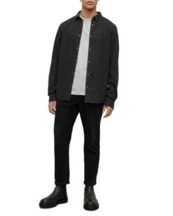 Gleason Long Sleeve Denim Shirt - ALLSAINTS -Fashion Clothing AllSaints 12319192 fpx
