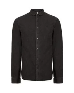 Gleason Long Sleeve Denim Shirt - ALLSAINTS -Fashion Clothing AllSaints 12319197 fpx