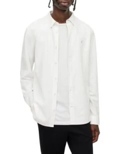 Lovell Ramskull Long Sleeve Slim Fit Shirt - ALLSAINTS -Fashion Clothing AllSaints 12404180 fpx
