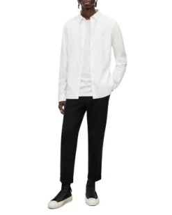 Lovell Ramskull Long Sleeve Slim Fit Shirt - ALLSAINTS -Fashion Clothing AllSaints 12404185 fpx