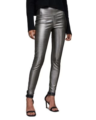 Cora Leather Foil Leggings - ALLSAINTS 1 Cora Leather Foil Leggings - ALLSAINTS