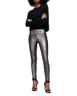 Cora Leather Foil Leggings - ALLSAINTS 9 Cora Leather Foil Leggings - ALLSAINTS -Fashion Clothing AllSaints 12470664 fpx