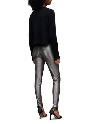 Cora Leather Foil Leggings - ALLSAINTS 6 Cora Leather Foil Leggings - ALLSAINTS - Image 6
