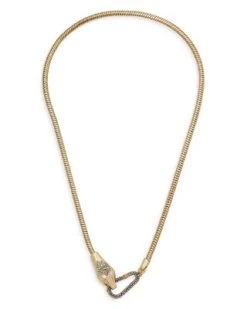 Snake Head Strand Necklace, 16.5" - ALLSAINTS