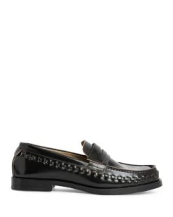 Women's Sofie Stitched Slip On Penny Loafer Flats - ALLSAINTS
