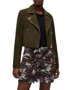 Dalby Suede Biker Jacket - ALLSAINTS