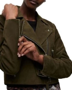 Dalby Suede Biker Jacket - ALLSAINTS -Fashion Clothing AllSaints 12760974 fpx