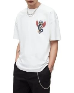 Road Rash Graphic Oversized Crewneck Tee - ALLSAINTS