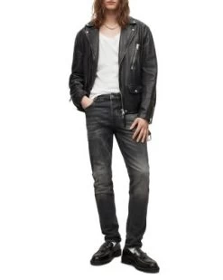 Cigarette Slim Fit Jeans In Washed Black - ALLSAINTS -Fashion Clothing AllSaints 12802119 fpx