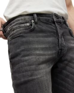 Cigarette Slim Fit Jeans In Washed Black - ALLSAINTS -Fashion Clothing AllSaints 12802123 fpx