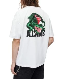 Gator Short Sleeve Crewneck Organic Cotton Tee - ALLSAINTS -Fashion Clothing AllSaints 12802160 fpx