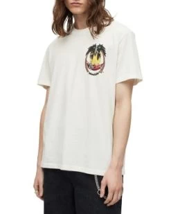 Recline Short Sleeve Organic Cotton Tee - ALLSAINTS