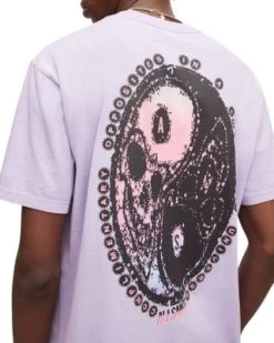 Dual Graphic Short Sleeve Crewneck Organic Cotton Tee - ALLSAINTS -Fashion Clothing AllSaints 12870849 fpx