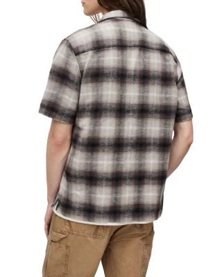Bernat Short Sleeve Button Front Shirt - ALLSAINTS 3 Bernat Short Sleeve Button Front Shirt - ALLSAINTS - Image 3