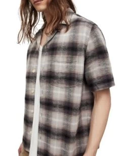 Bernat Short Sleeve Button Front Shirt - ALLSAINTS 11 Bernat Short Sleeve Button Front Shirt - ALLSAINTS -Fashion Clothing AllSaints 12905030 fpx