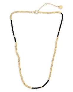 Beaded Strand Necklace In Gold Tone, 18"-20" - ALLSAINTS