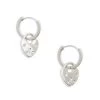 Heart Lock Charm Huggie Hoop Earrings - ALLSAINTS