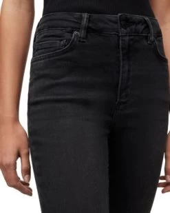 Dax Asymmetric Hem Skinny Jeans In Washed Black - ALLSAINTS -Fashion Clothing AllSaints 12955161 fpx