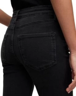 Dax Asymmetric Hem Skinny Jeans In Washed Black - ALLSAINTS -Fashion Clothing AllSaints 12955162 fpx