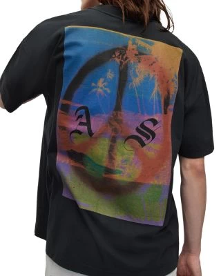 Oversized Short Sleeve Printed Crewneck Tee - ALLSAINTS 4 Oversized Short Sleeve Printed Crewneck Tee - ALLSAINTS - Image 4
