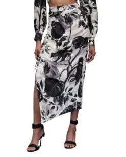 Carla Jackie Floral Ruched Skirt - ALLSAINTS