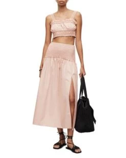 Alex Smocked Maxi Skirt - ALLSAINTS -Fashion Clothing AllSaints 12974626 fpx