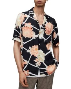 Sakura Short Sleeve Relaxed Fit Shirt - ALLSAINTS