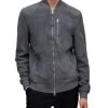 Kemble Suede Slim Fit Bomber Jacket - ALLSAINTS