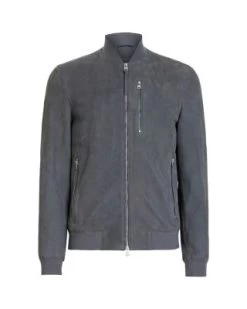 Kemble Suede Slim Fit Bomber Jacket - ALLSAINTS -Fashion Clothing AllSaints 13015810 fpx