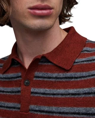 Stafford Short Sleeve Striped Polo - ALLSAINTS 4 Stafford Short Sleeve Striped Polo - ALLSAINTS - Image 4