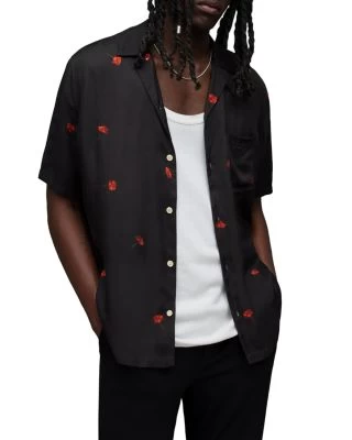 Poppies Short Sleeve Shirt - ALLSAINTS 1 Poppies Short Sleeve Shirt - ALLSAINTS