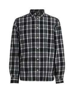 Leulus Long Sleeve Plaid Shirt - ALLSAINTS -Fashion Clothing AllSaints 13032443 fpx