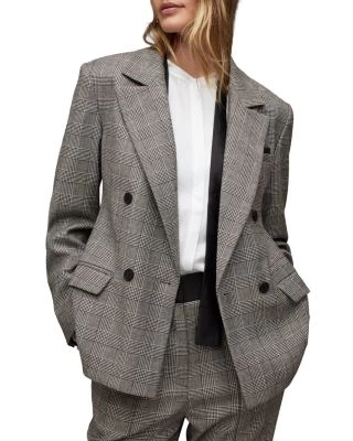 Bea Check Blazer - ALLSAINTS 5 Bea Check Blazer - ALLSAINTS - Image 5