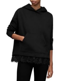 Lee Lace Trim Hoodie - ALLSAINTS