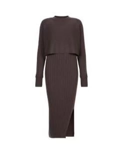 Margot Crewneck Dress - ALLSAINTS -Fashion Clothing AllSaints 13034141 fpx