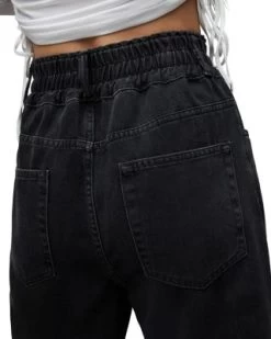 Hailey Wide Leg Jeans In Washed Black - ALLSAINTS -Fashion Clothing AllSaints 13034486 fpx