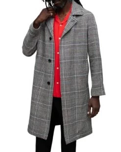 Finnegan Plaid Coat - ALLSAINTS