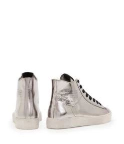 Women's Tana Metallic Lace Up High Top Sneakers - ALLSAINTS 10 Women's Tana Metallic Lace Up High Top Sneakers - ALLSAINTS -Fashion Clothing AllSaints 13058137 fpx
