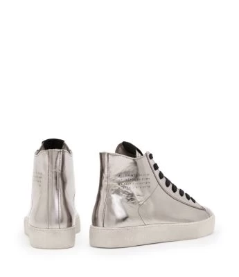 Women's Tana Metallic Lace Up High Top Sneakers - ALLSAINTS 5 Women's Tana Metallic Lace Up High Top Sneakers - ALLSAINTS - Image 5