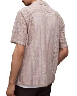 Cala Relaxed Fit Short Sleeve Camp Shirt - ALLSAINTS -Fashion Clothing AllSaints 13070371 fpx