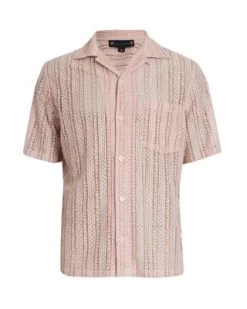 Cala Relaxed Fit Short Sleeve Camp Shirt - ALLSAINTS -Fashion Clothing AllSaints 13070375 fpx
