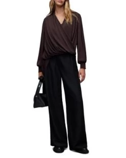 Abi Draped Top - ALLSAINTS -Fashion Clothing AllSaints 13070906 fpx